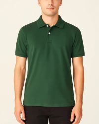 polo verde musgo masculina basica — foto 1