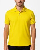 Camisa polo amarela masculina — foto 1