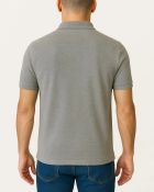Camisa Polo Masculina Básica em Piquet Cinza Mescla — foto 2