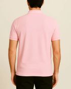 Camisa Polo Masculina Básica em Piquet Rosa Claro — foto 2