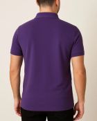 Camisa Polo Masculina Básica em Piquet Roxa — foto 2