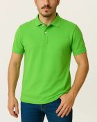 Camisa Polo Masculina Básica em Piquet Verde Limão — foto 1