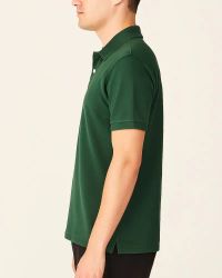 Camisa Polo Masculina Básica em Piquet Verde Musgo — foto 3