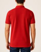 Camisa Polo Masculina Básica em Piquet Vermelha — foto 2