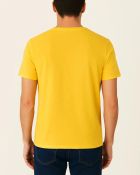 Camiseta Masculina Básica 100% Algodão Amarela — foto 2