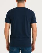 Camiseta Masculina Básica 100% Algodão Azul Marinho — foto 2