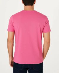 Camiseta Masculina Básica 100% Algodão Pink — foto 2