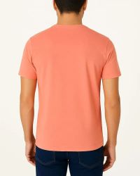 Camiseta Masculina Básica 100% Algodão Salmão — foto 2