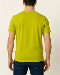 Camiseta Masculina Básica 100% Algodão Verde Limão — foto 2