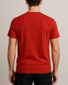Camiseta Masculina Básica 100% Algodão Vermelha — foto 2