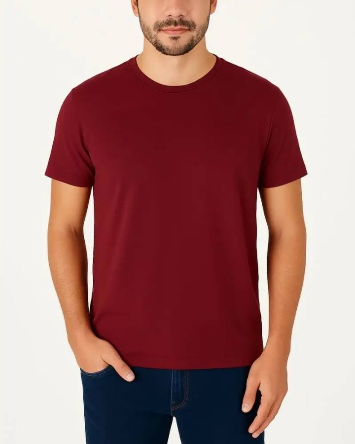 Camiseta Masculina Básica 100% Algodão