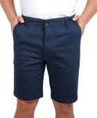 Bermuda Masculina Básica de Sarja Azul Marinho — foto 1