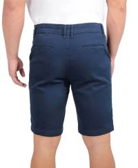 Bermuda Masculina Básica de Sarja Azul Marinho — foto 2