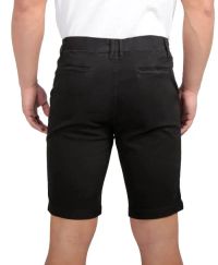 Bermuda Masculina Básica de Sarja Preta — foto 2